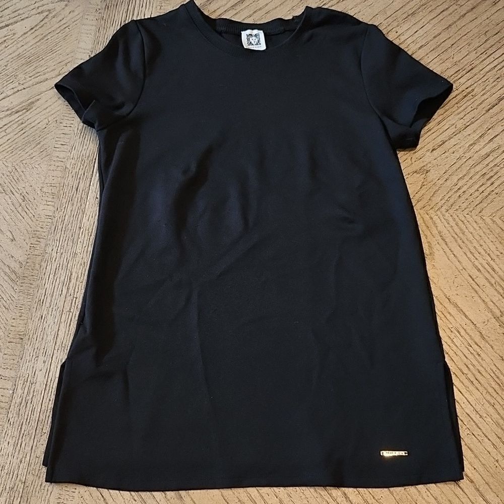 Anne Klein Black cowl neck stretchy t shirt size S